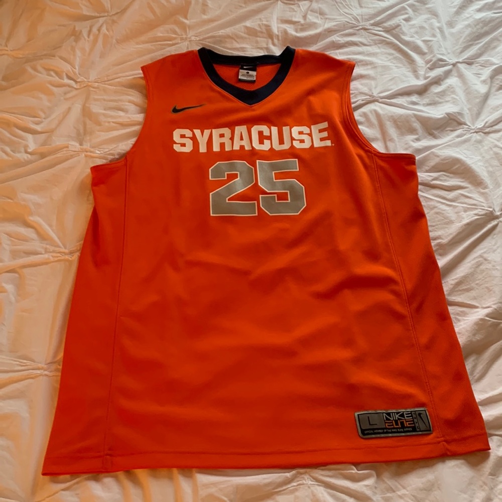 Syracuse University Nike Elite Basketball Jersey, size large